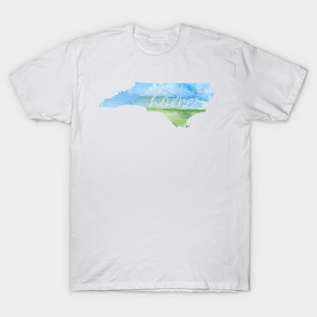 North Carolina Home State T-Shirt by RuthMCreative